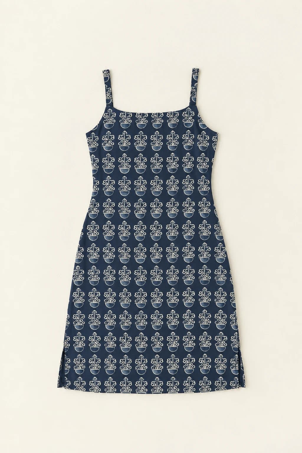 Buti Strap Kurti in Indigo